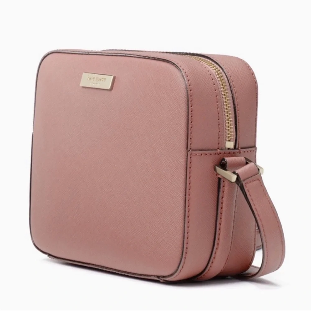 Kate Spade Saffiano Leather Lavender Crossbody Camera Bag